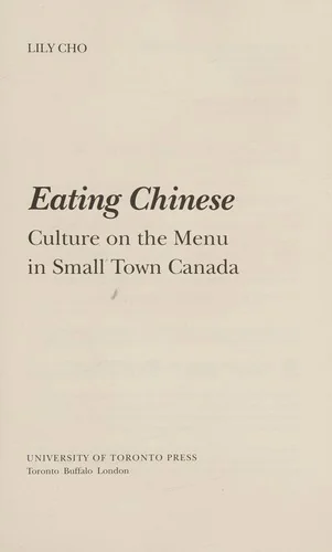 Eating Chinese: Culture on the Menu in Small Town Canada