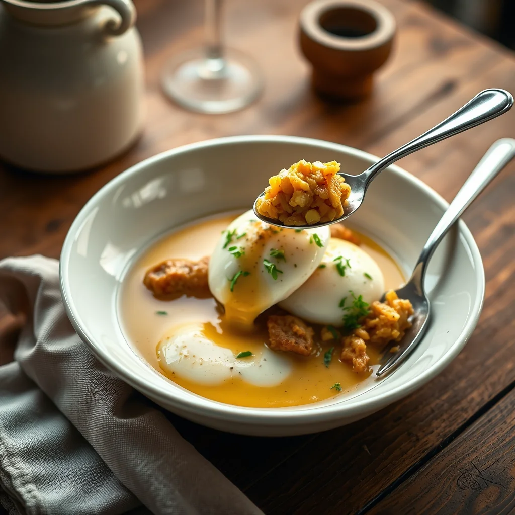 Eggs A La Tripe — Meat & Poultry