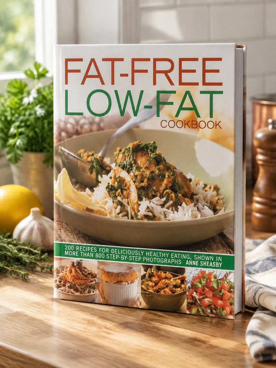 Fat-Free, Low-Fat Cookbook: 200 Recipes for Deliciously Healthy Eating, Shown in More Than 850 Step-By-Step Photographs