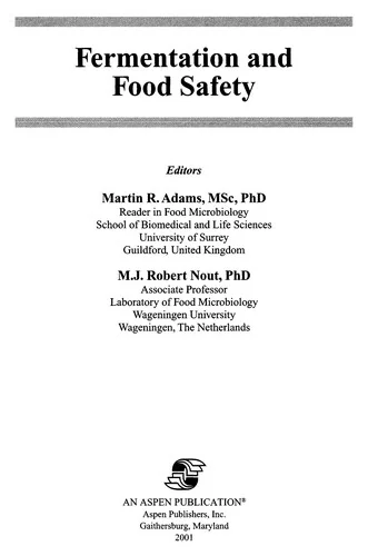 Fermentation and Food Safety
