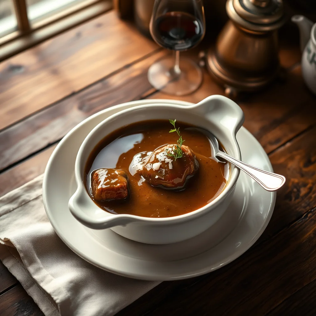Gravy For Roast Meat — Sauces & Dressings