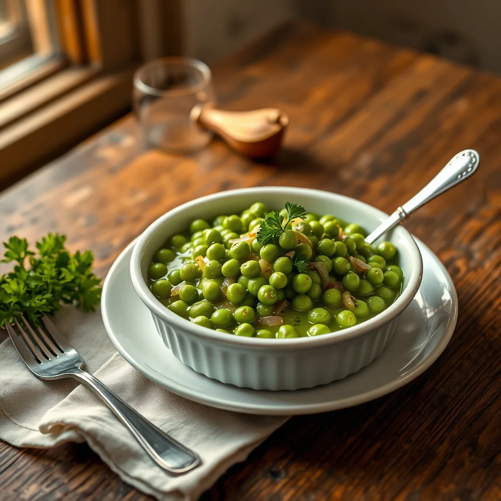 Green Peas A La Francaise — Misc & Invalid Cookery