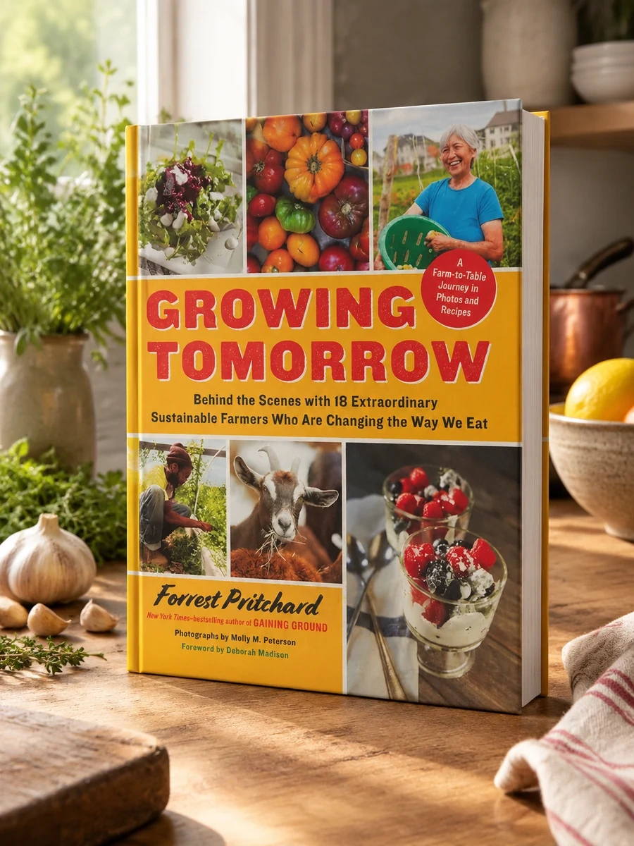 Growing Tomorrow: A Farm-To-Table Journey in Photos and Recipes: Behind the Scenes with 18 Extraordinary Sustainable Farmers Who Are Changing the Way
