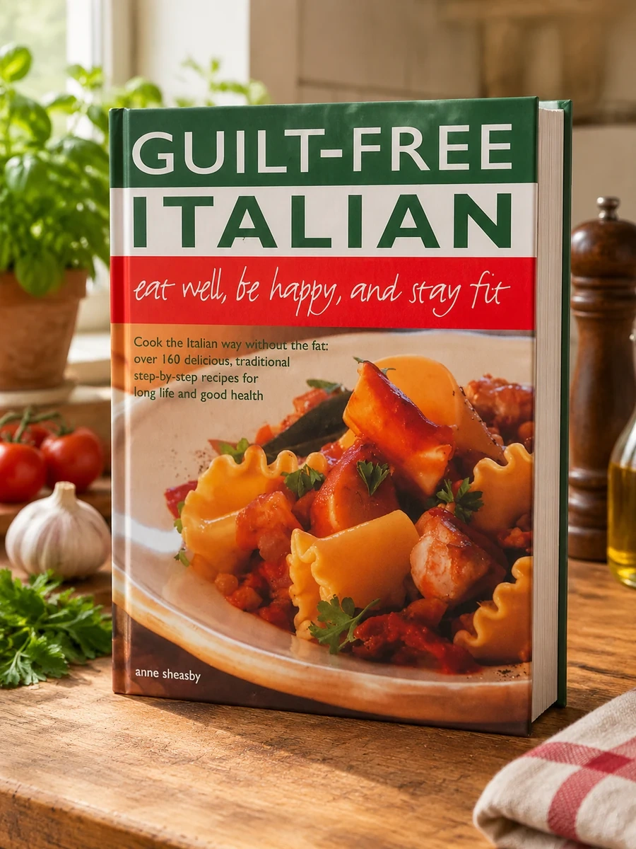 Guilt Free Italian: Eat Well, Be Happy and Stay Fit: Cook the Italian Way Without the Fat: Over 160 Delicious, Traditional Step-By-Step Recipes for Lo