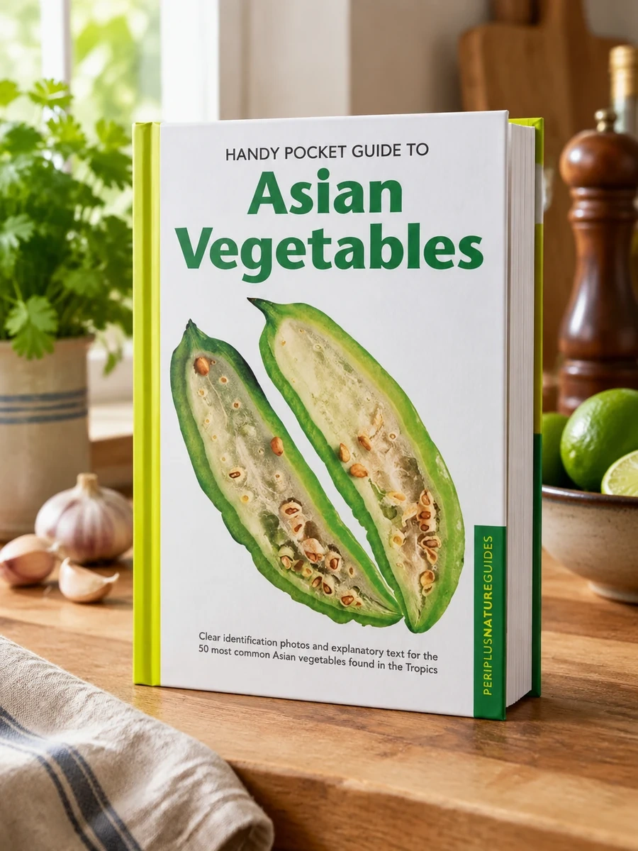 Handy Pocket Guide to Asian Vegetables: Clear Identification Photos and Explanatory Text for the 50 Most Common Asian Vegetables Found in the Tropics