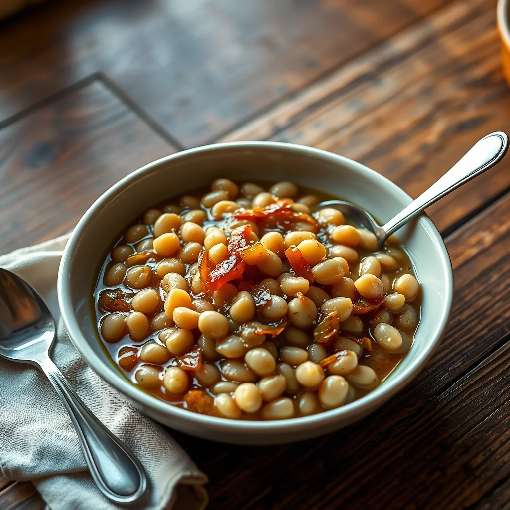 Haricot Beans And Minced Onions — Misc & Invalid Cookery