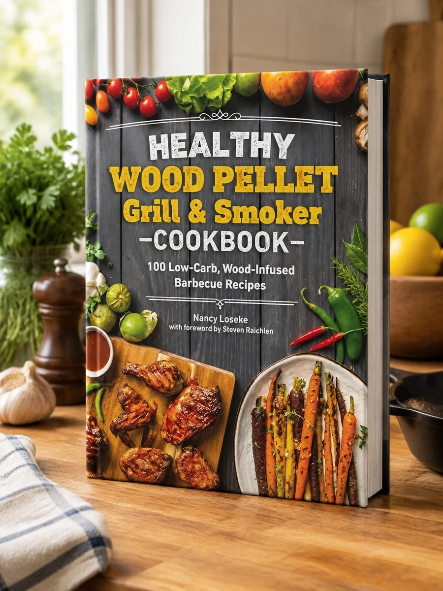 Healthy Wood Pellet Grill & Smoker Cookbook: 100 Low-Carb Wood-Infused Barbecue Recipes