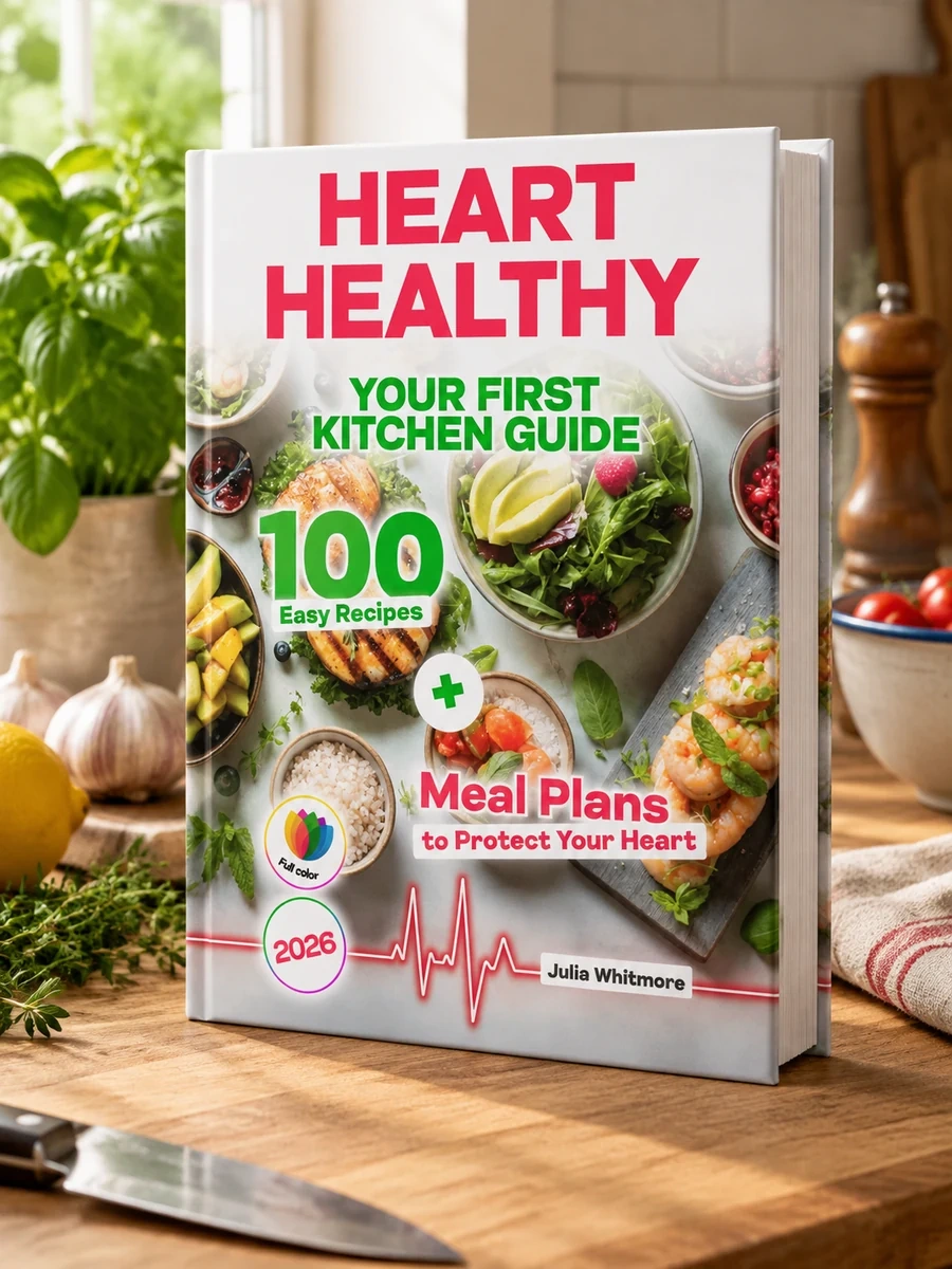 Heart Healthy Cookbook for Beginners: Your First Kitchen Guide — 100 Easy Recipes + Meal Plans to Protect Your Heart