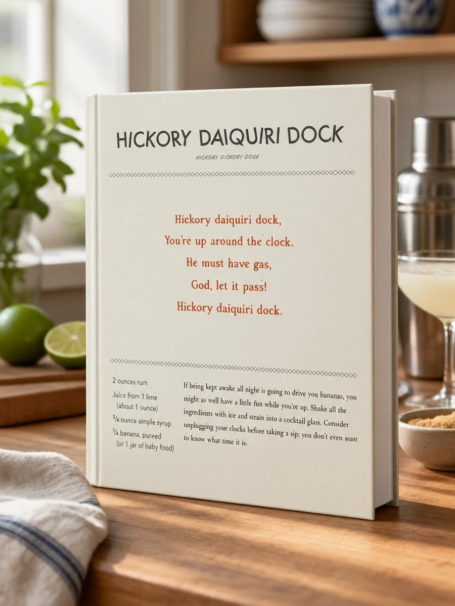 Hickory Daiquiri Dock: Cocktails with a Nursery Rhyme Twist