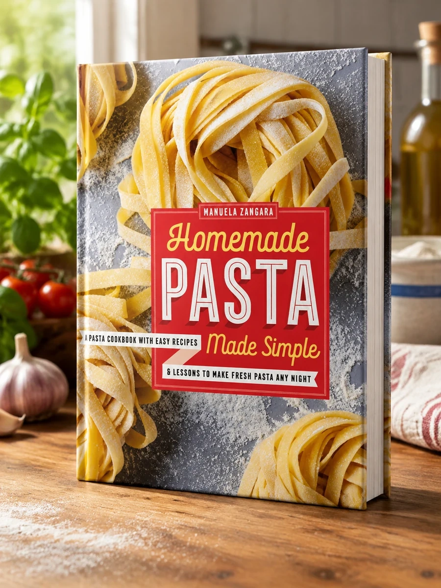 Homemade Pasta Made Simple: A Pasta Cookbook with Easy Recipes & Lessons to Make Fresh Pasta Any Night
