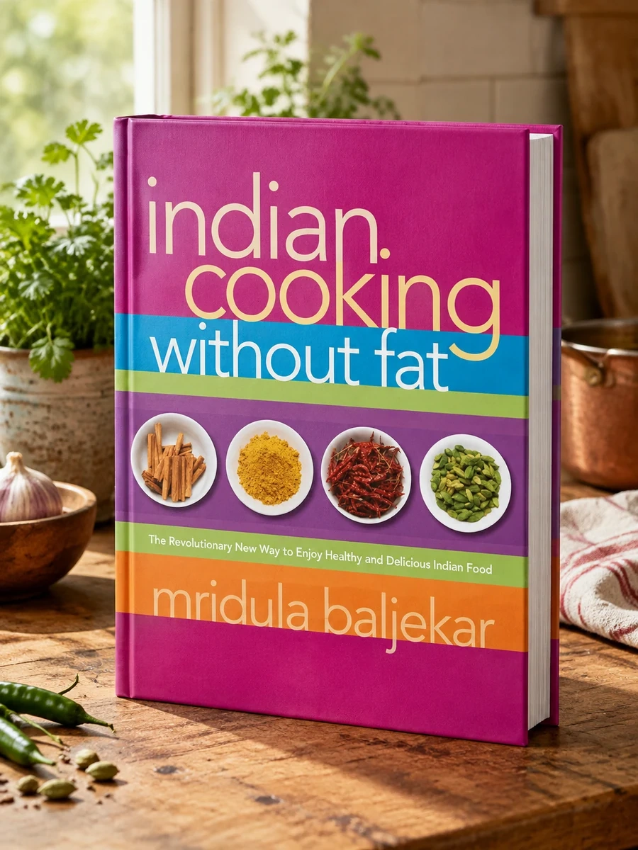 Indian Cooking Without Fat: The Revolutionary New Way to Enjoy Healthy and Delicious Indian Food