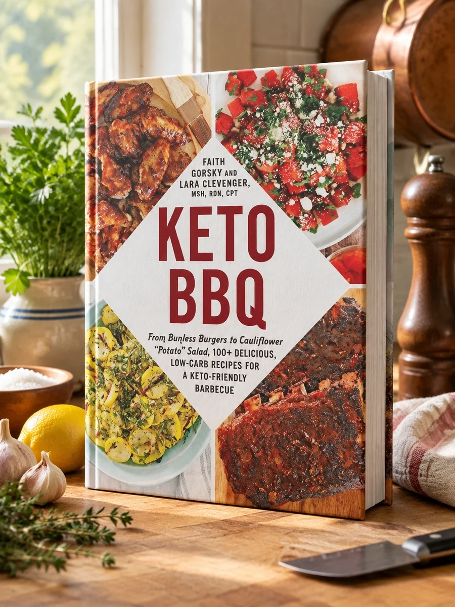 Keto BBQ: From Bunless Burgers to Cauliflower Potato Salad, 100+ Delicious, Low-Carb Recipes for a Keto-Friendly Barbecue