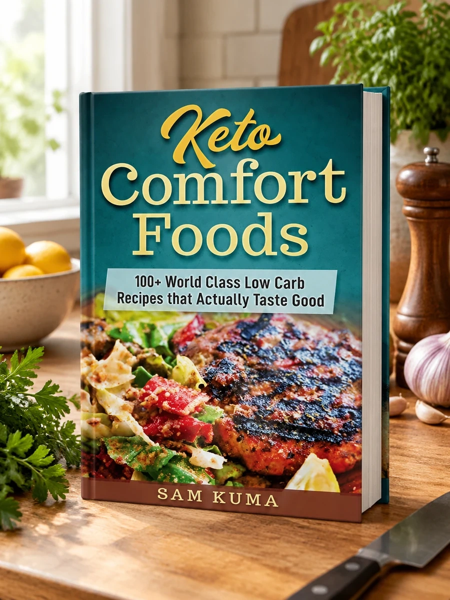 Cover of Keto Comfort Foods: 100+ World Class Low Carb Recipes that Actually Taste Good