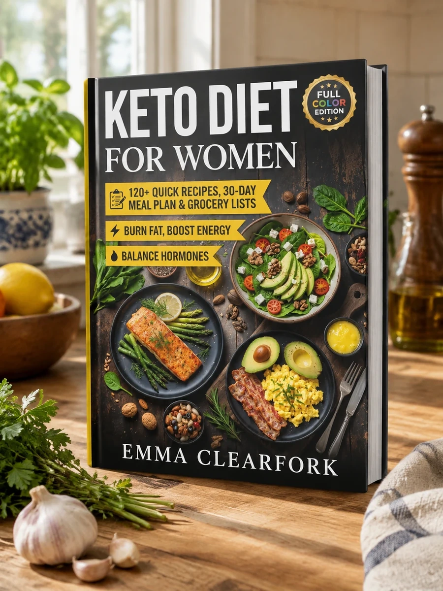 Keto Diet for Women: 120+ Quick Recipes, 30-Day Meal Plan & Grocery Lists to Burn Fat, Boost Energy, and Balance Hormones (Simple Healthy Diets Series)