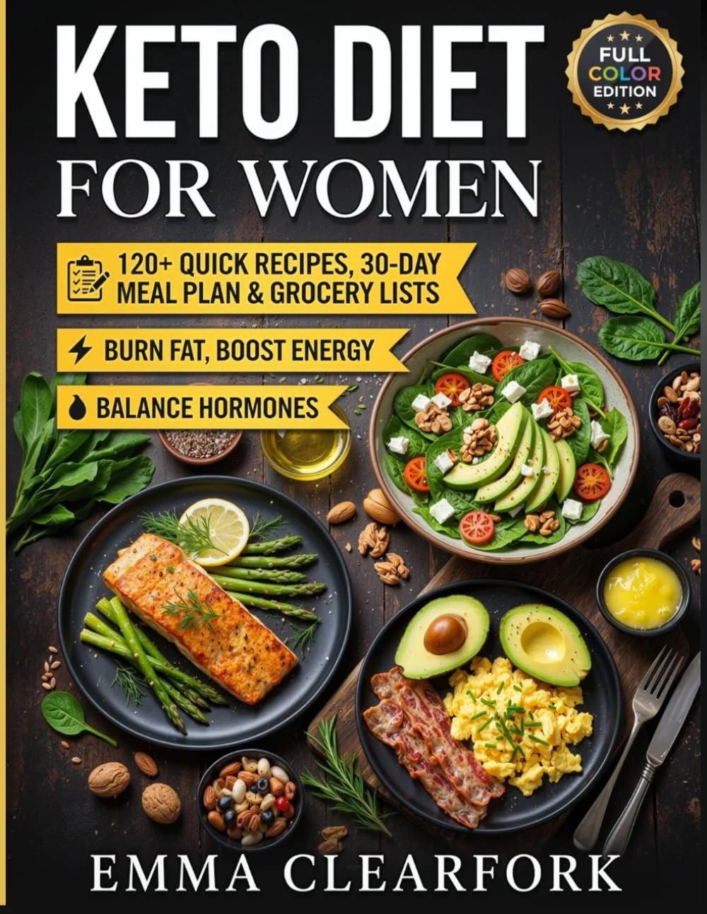 Keto Diet for Women: 120+ Quick Recipes, 30-Day Meal Plan & Grocery Lists to Burn Fat, Boost Energy, and Balance Hormones (Simple Healthy Diets Series) — photo 3