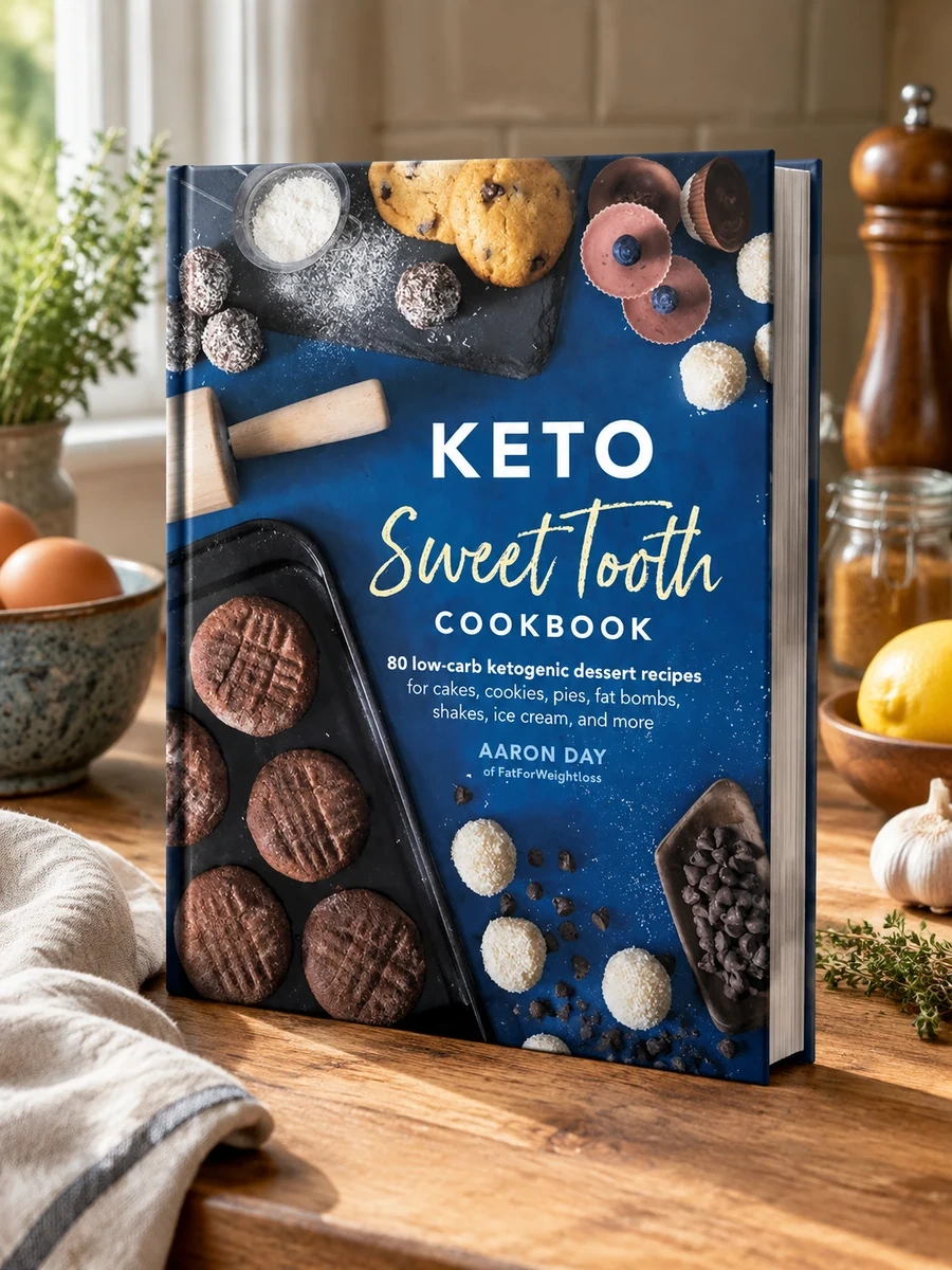 Keto Sweet Tooth Cookbook: 80 Low-Carb Ketogenic Dessert Recipes for Cakes, Cookies, Pies, Fat Bombs,