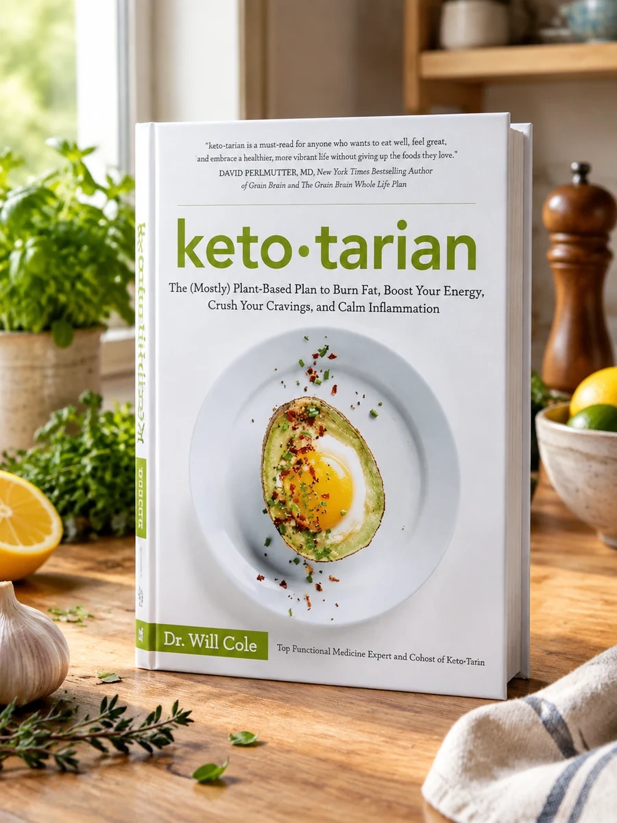 Ketotarian: The (Mostly) Plant-Based Plan to Burn Fat, Boost Your Energy, Crush Your Cravings, and Calm Inflammation: A Cookbook