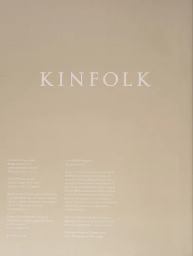Kinfolk Volume 20, Volume 1