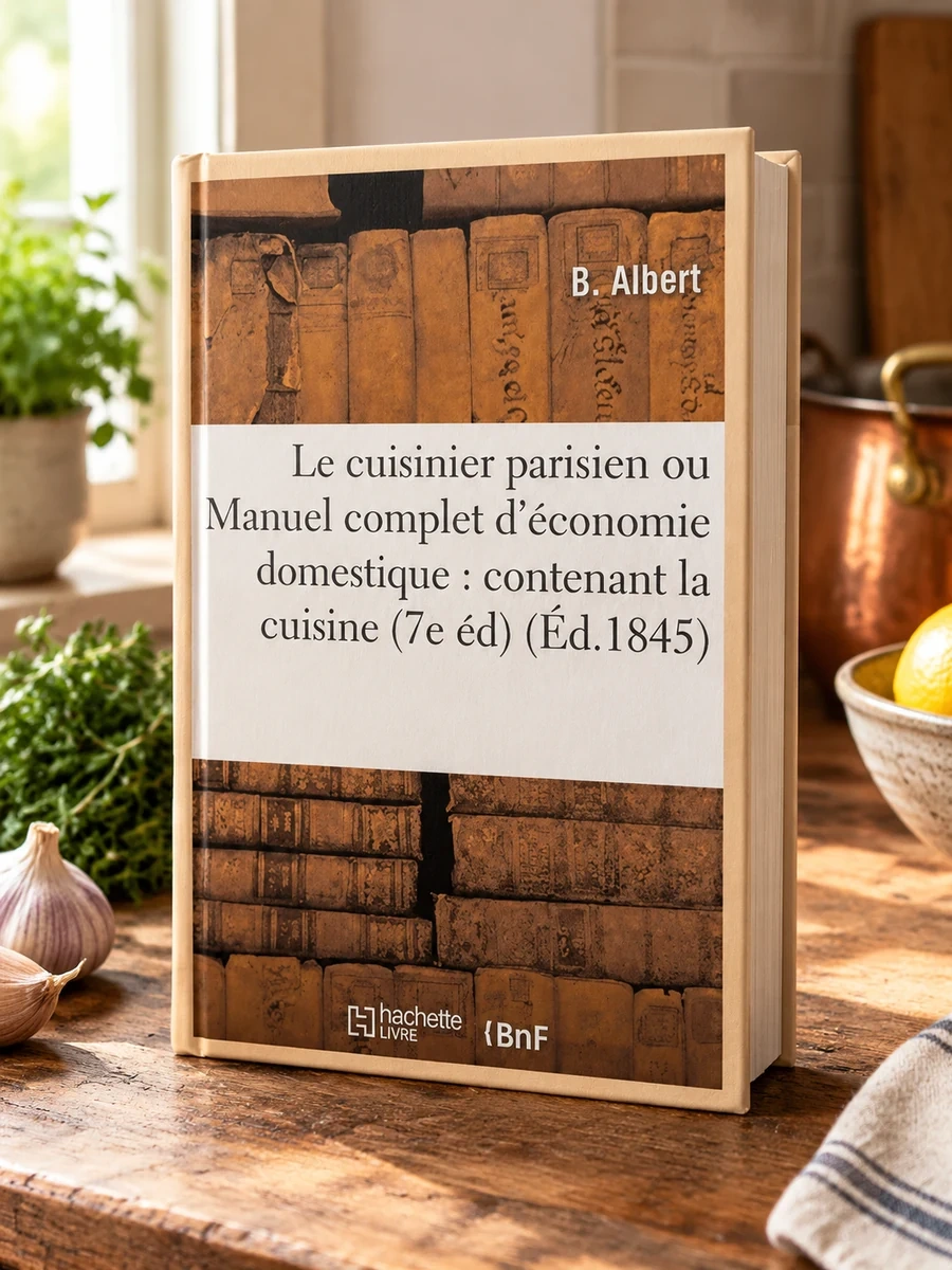 Le cuisinier parisien ou Manuel complet d'economie domestique: contenant la cuisine: la charcuterie, la grosse patisserie et la patisserie fine 7e editio