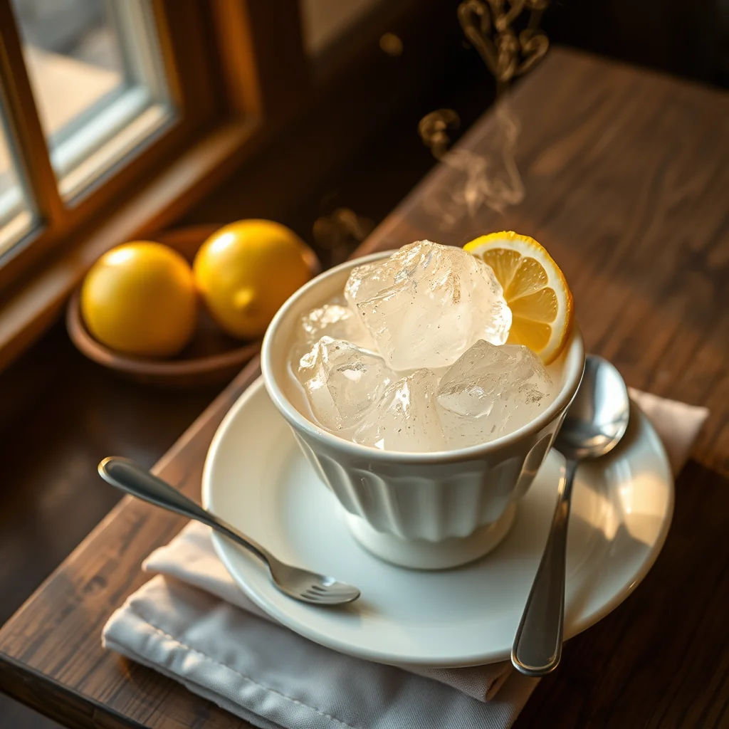 Lemon-Water Ice — Puddings & Desserts