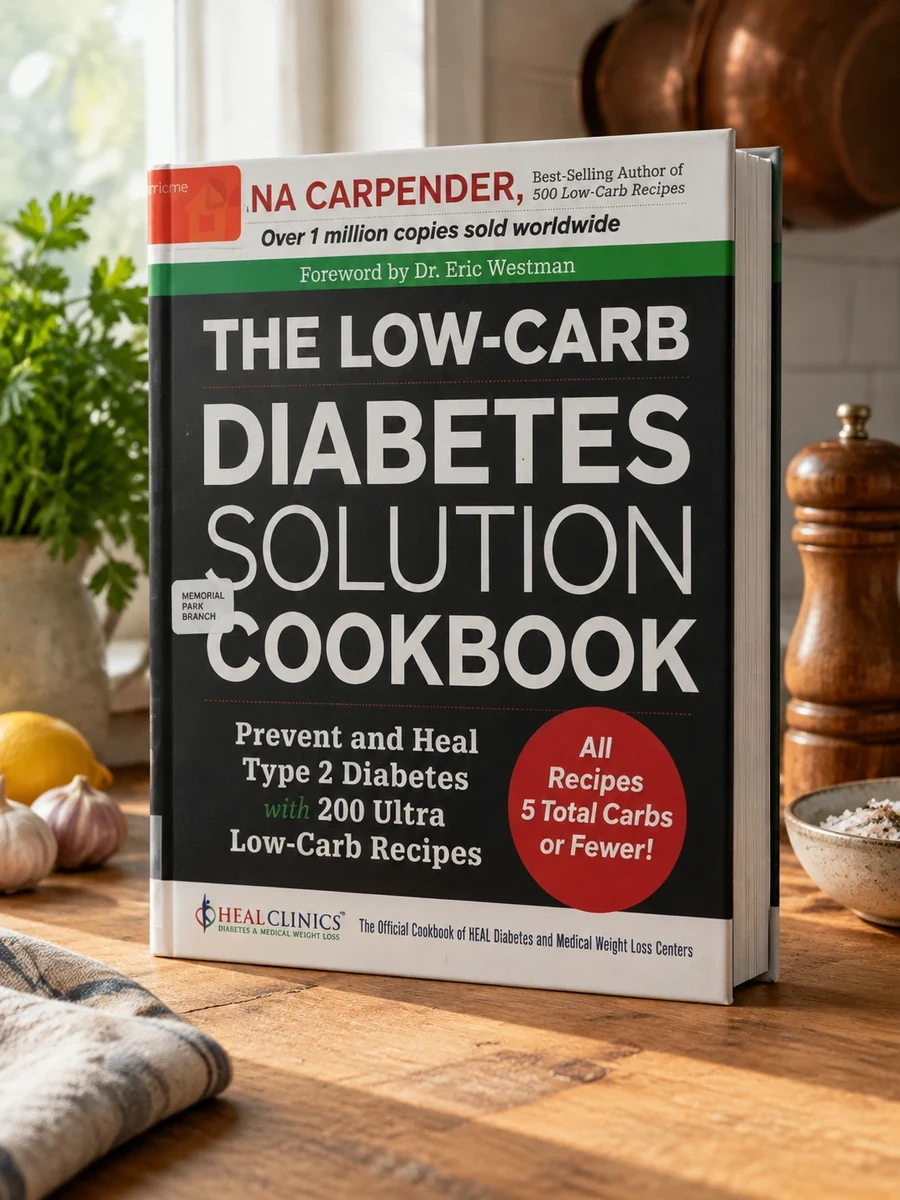 Low-Carb Diabetes Solution Cookbook: Prevent and Heal Type 2 Diabetes with 200 Ultra Low-Carb Recipes - All Recipes 5 Total Carbs or Fewer!