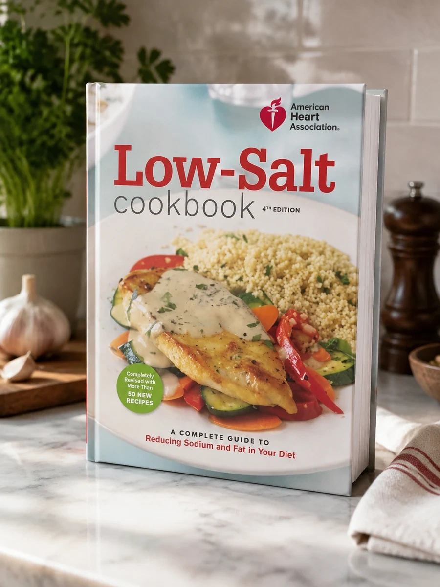 Low-Salt Cookbook: A Complete Guide to Reducing Sodium and Fat in Your Diet
