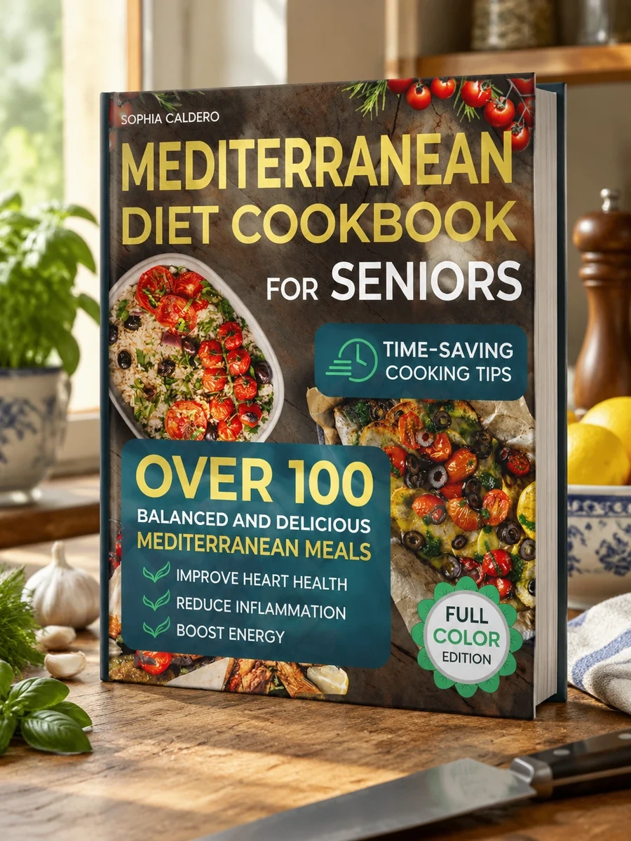 Mediterranean Diet Cookbook for Seniors: Over 100 Balanced and Delicious Mediterranean Meals to Improve Heart Health, Reduce Inflammation, and Boost Energy