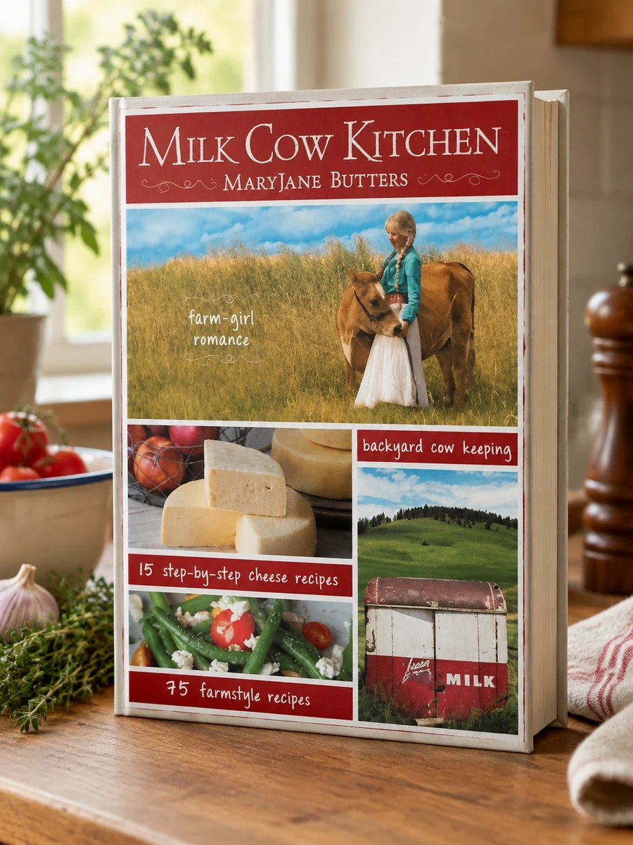 Milk Cow Kitchen (Pb): Cowgirl Romance, Backyard Cow Keeping, Farmstyle Meals and Cheese Recipes from Maryjane Butters