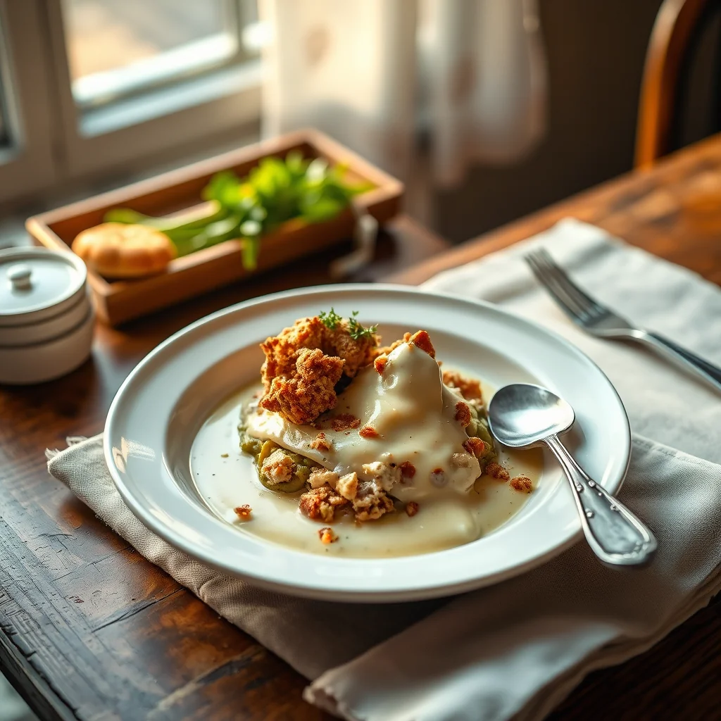 Minced Fowl A La Bechamel — Meat & Poultry