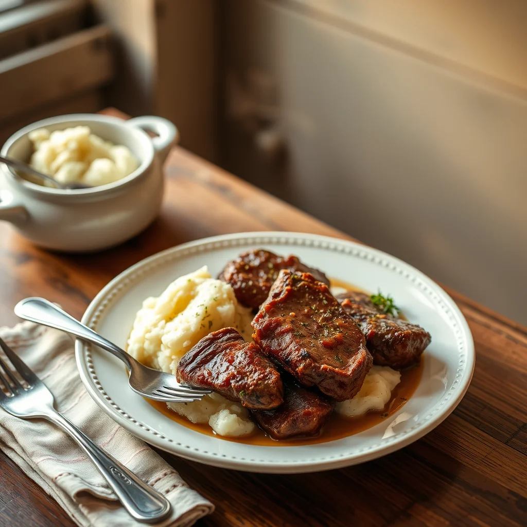 Mutton Cutlets With Mashed Potatoes — Meat & Poultry
