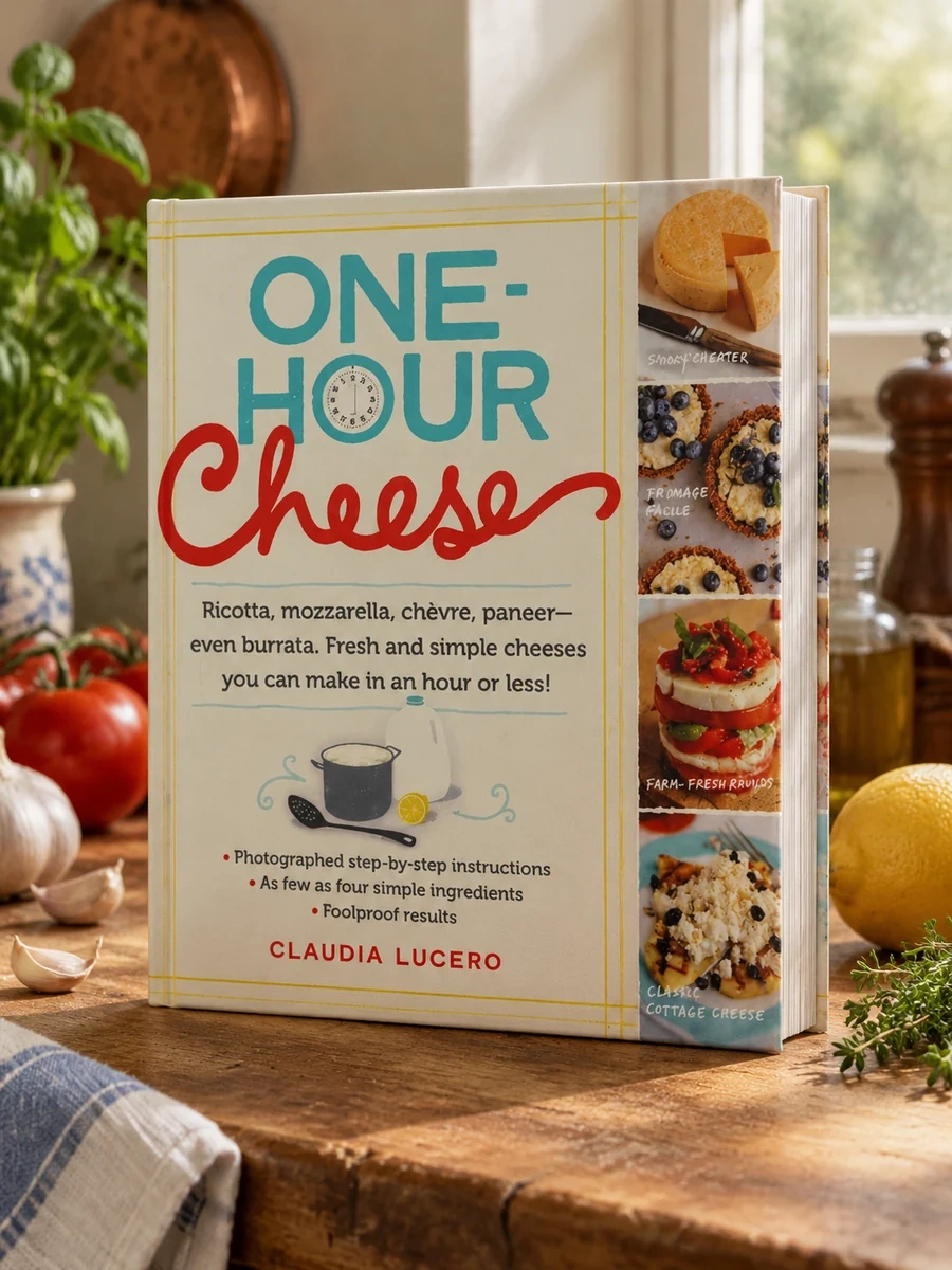 One-Hour Cheese: Ricotta, Mozzarella, Chevre, Paneer--Even Burrata. Fresh and Simple Cheeses You Can Make in an Hour or Less!