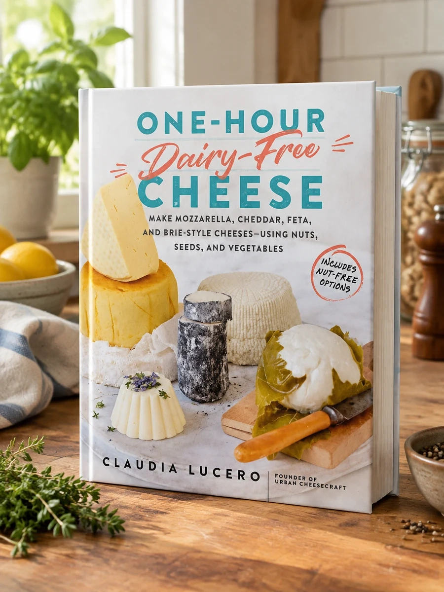 One-Hour Dairy-Free Cheese: Make Mozzarella, Cheddar, Feta, and Brie-Style Cheeses--Using Nuts, Seeds, and Vegetables