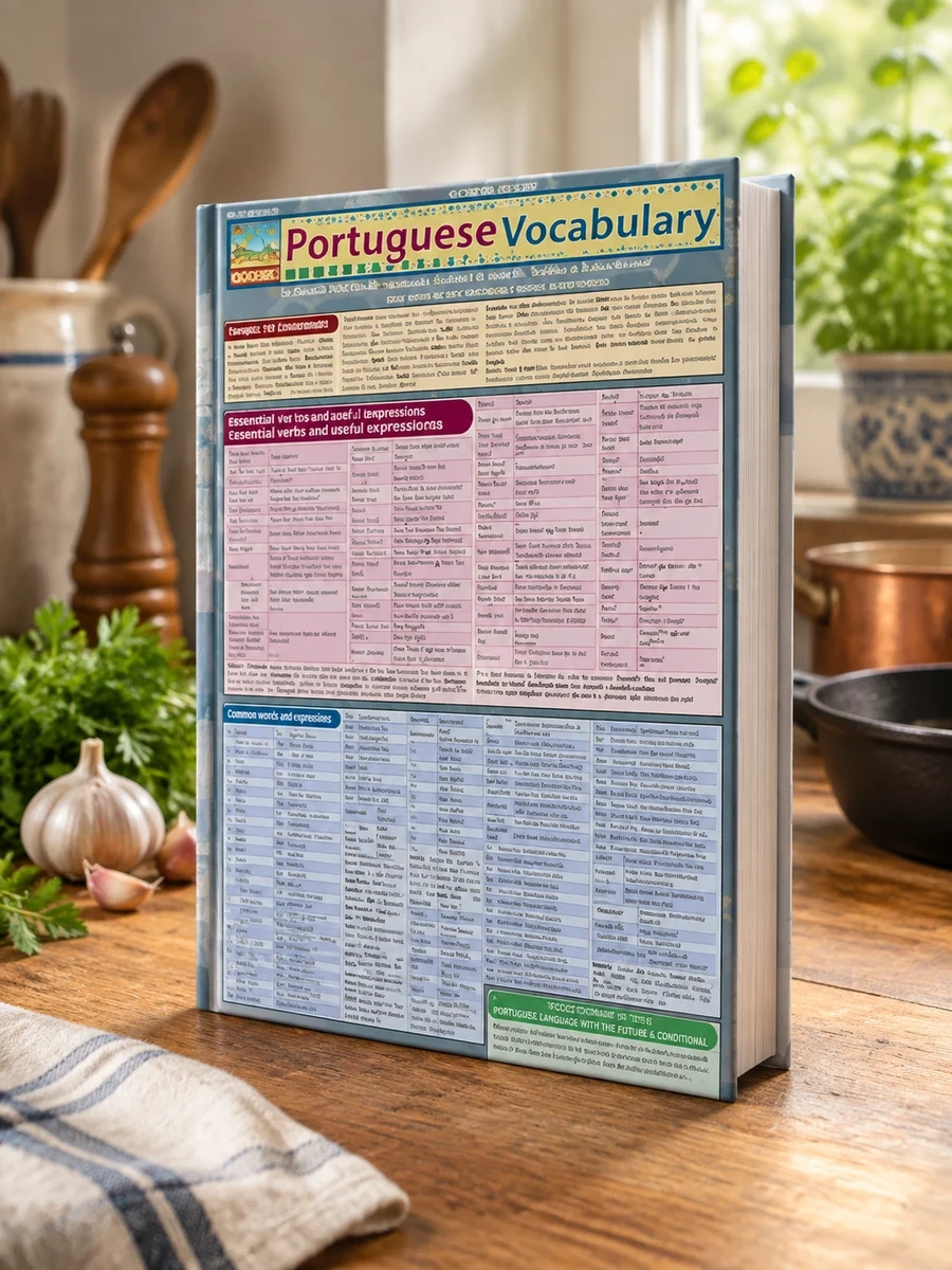 Portuguese Vocabulary: Quickstudy Laminated Reference Guide