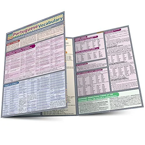 Portuguese Vocabulary: Quickstudy Laminated Reference Guide