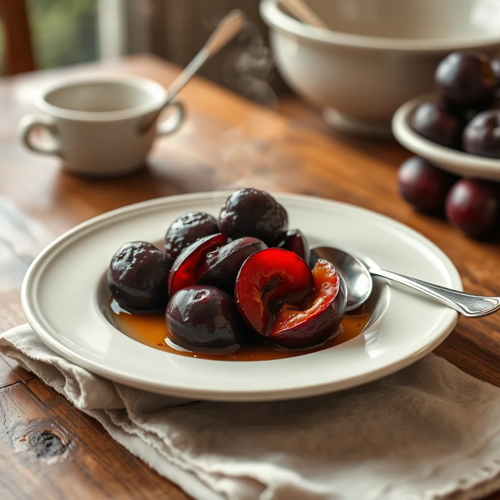 Preserved Plums — Misc & Invalid Cookery