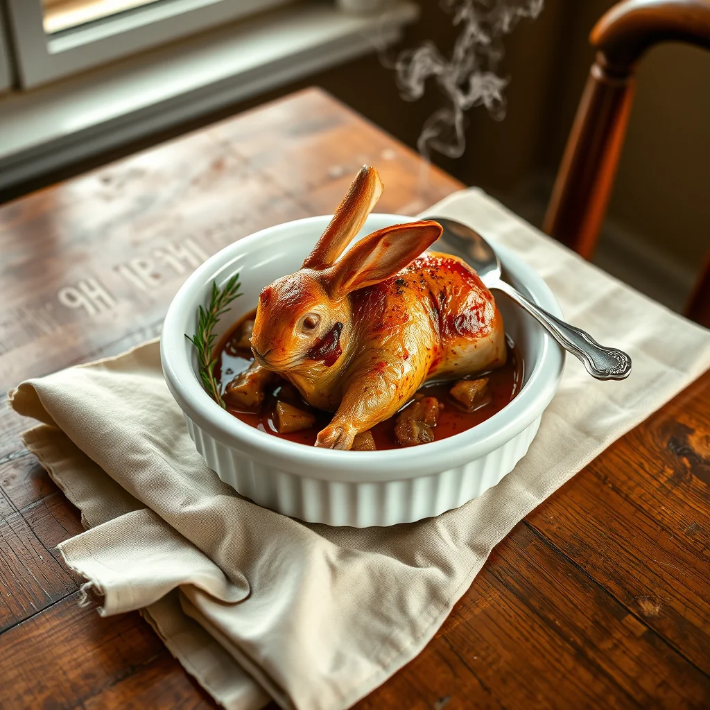 Roast Or Baked Rabbit — Meat & Poultry