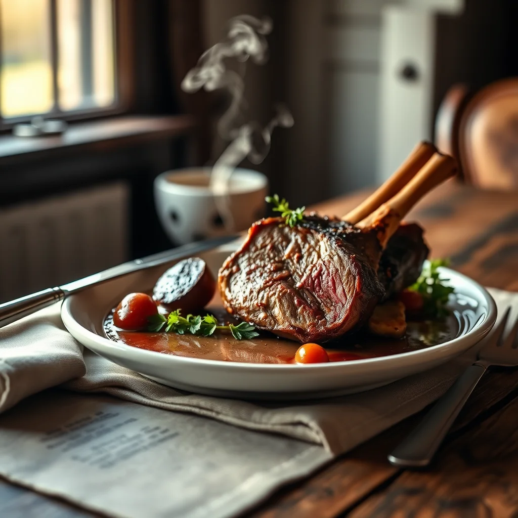 Roast Saddle Of Lamb — Meat & Poultry