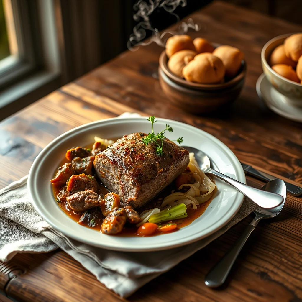Shoulder Of Lamb Stuffed — Meat & Poultry