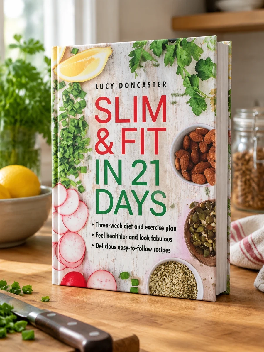Slim and Fit in 21 Days: Three-Week Diet and Exercise Plan; Feel Healthier and Look Fabulous; Easy-To-Follow with Delicious Recipes