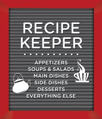 Small Recipe Binder - Recipe Keeper (Letterboard) - Write in Your Own Recipes by New Seasons