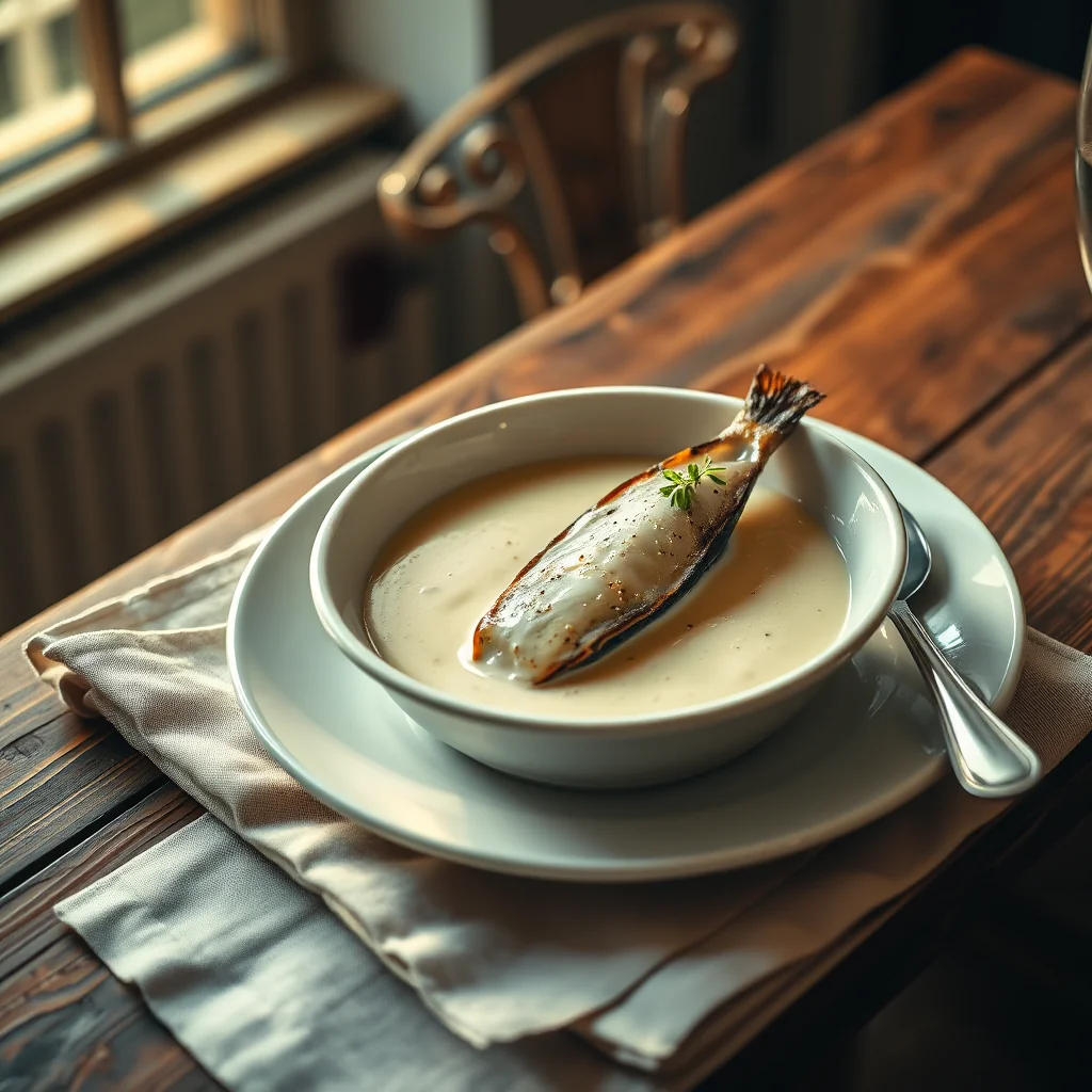 Soles With Cream Sauce — Puddings & Desserts