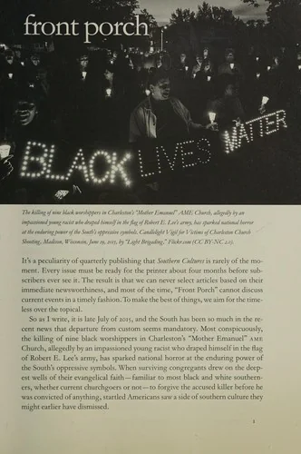 Southern Cultures: Volume 21, Number 4 - Winter 2015 Issue