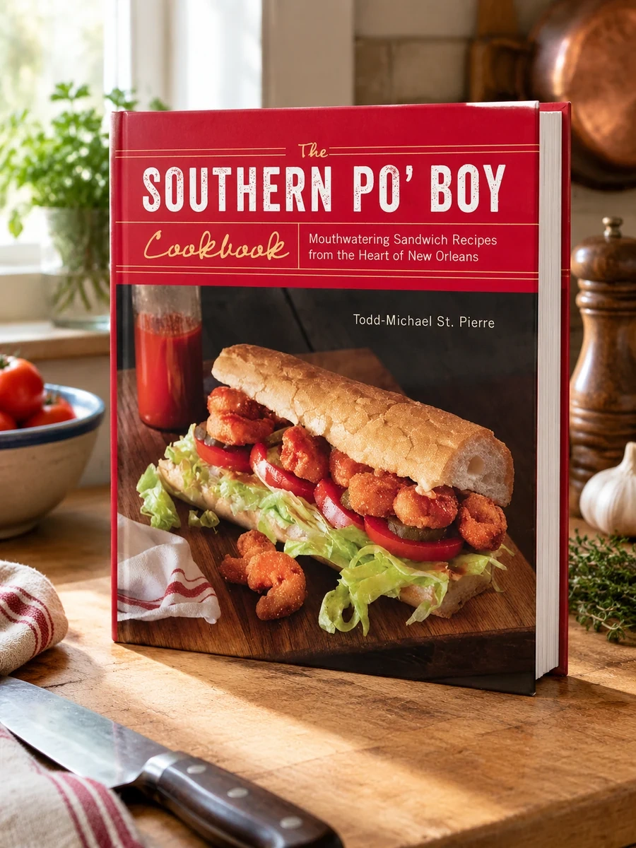 Cover of Southern Po' Boy Cookbook: Mouthwatering Sandwich Recipes from the Heart of New Orleans