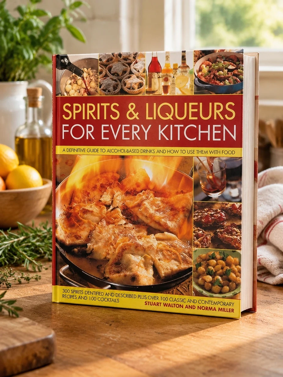 Spirits & Liqueurs in the Kitchen: A Practical Kitchen Handbook: A Definitive Guide to Alcohol-Based Drinks and How to Use Them with Food; 300 Spirits