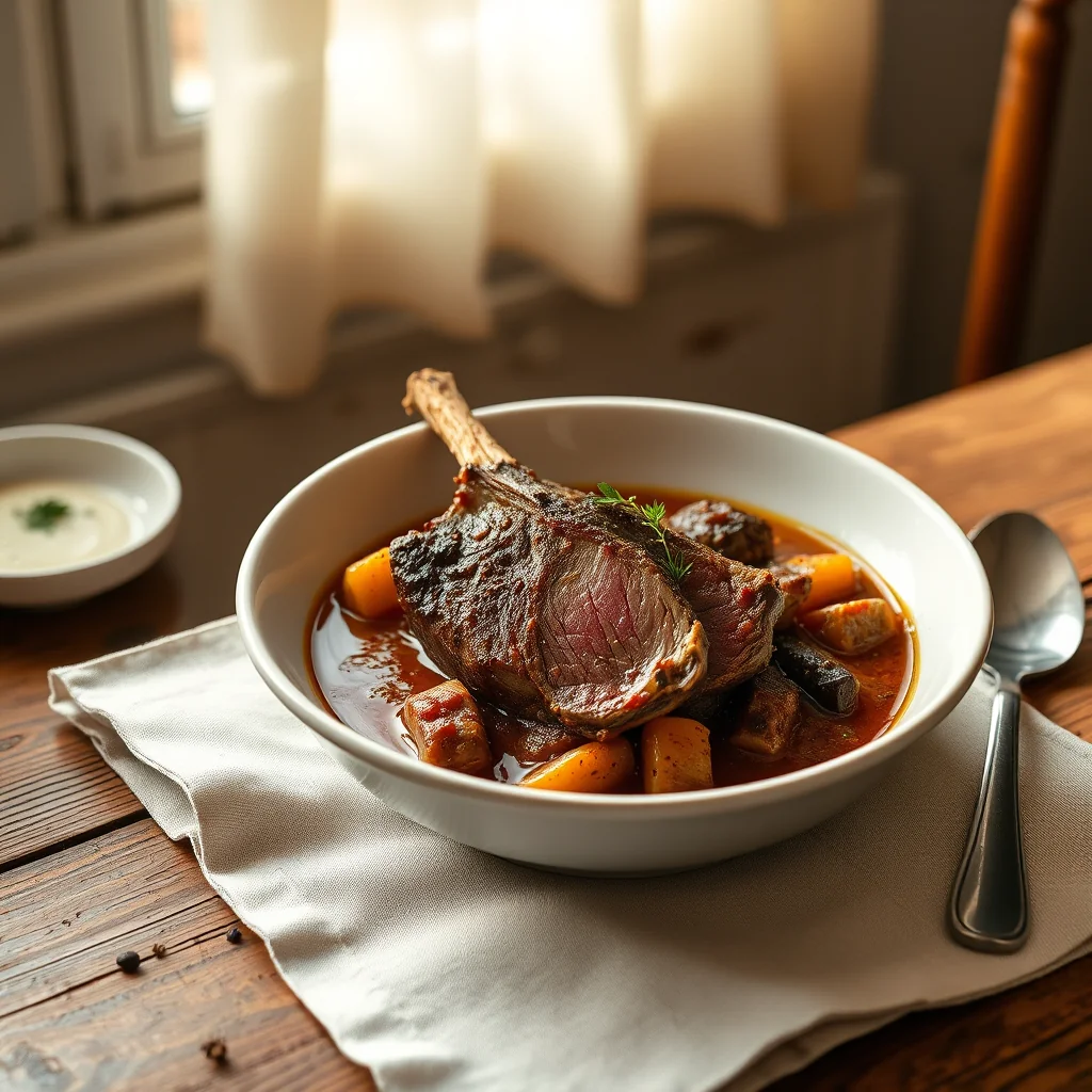 Stewed Breast Of Lamb — Meat & Poultry