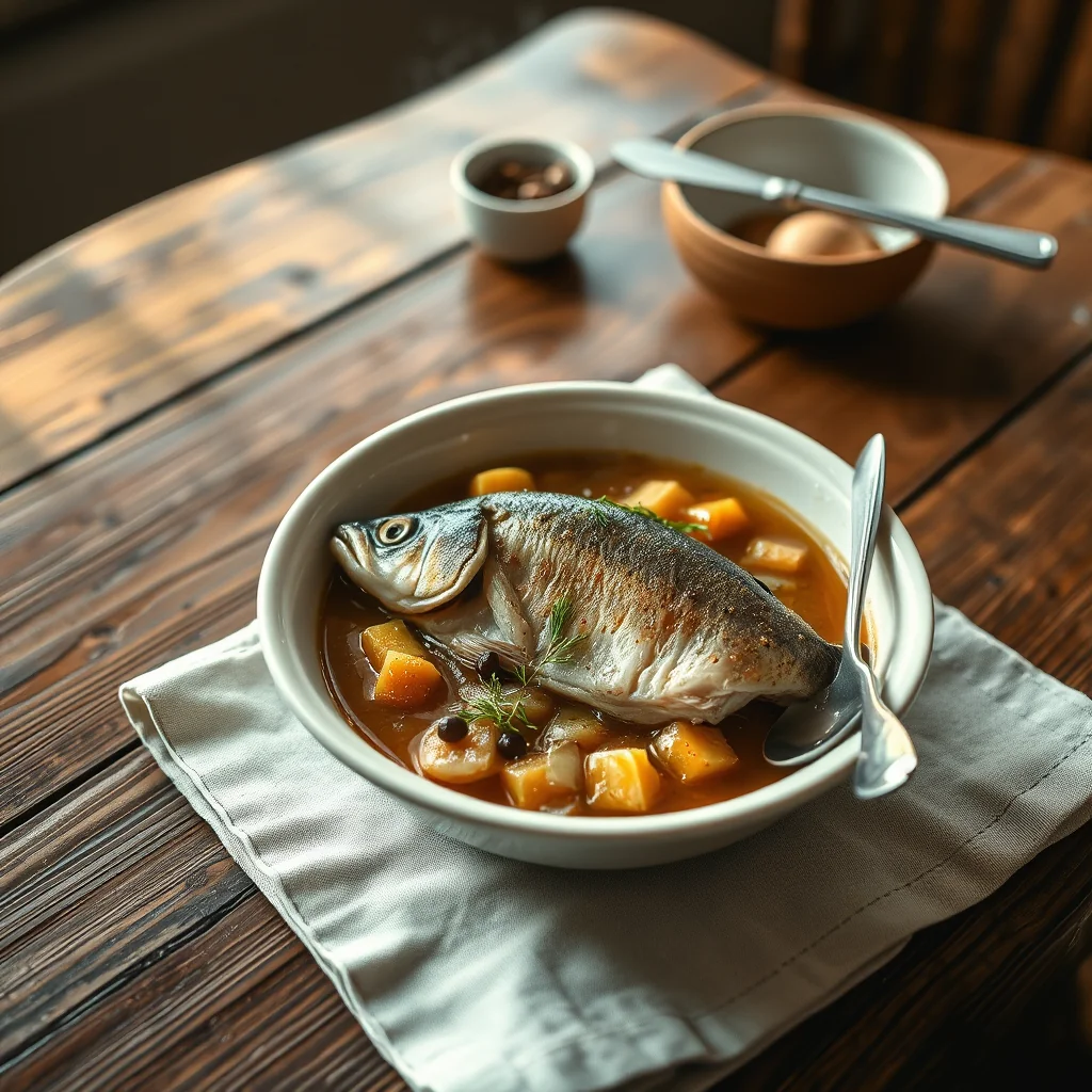 Stewed Carp — Misc & Invalid Cookery