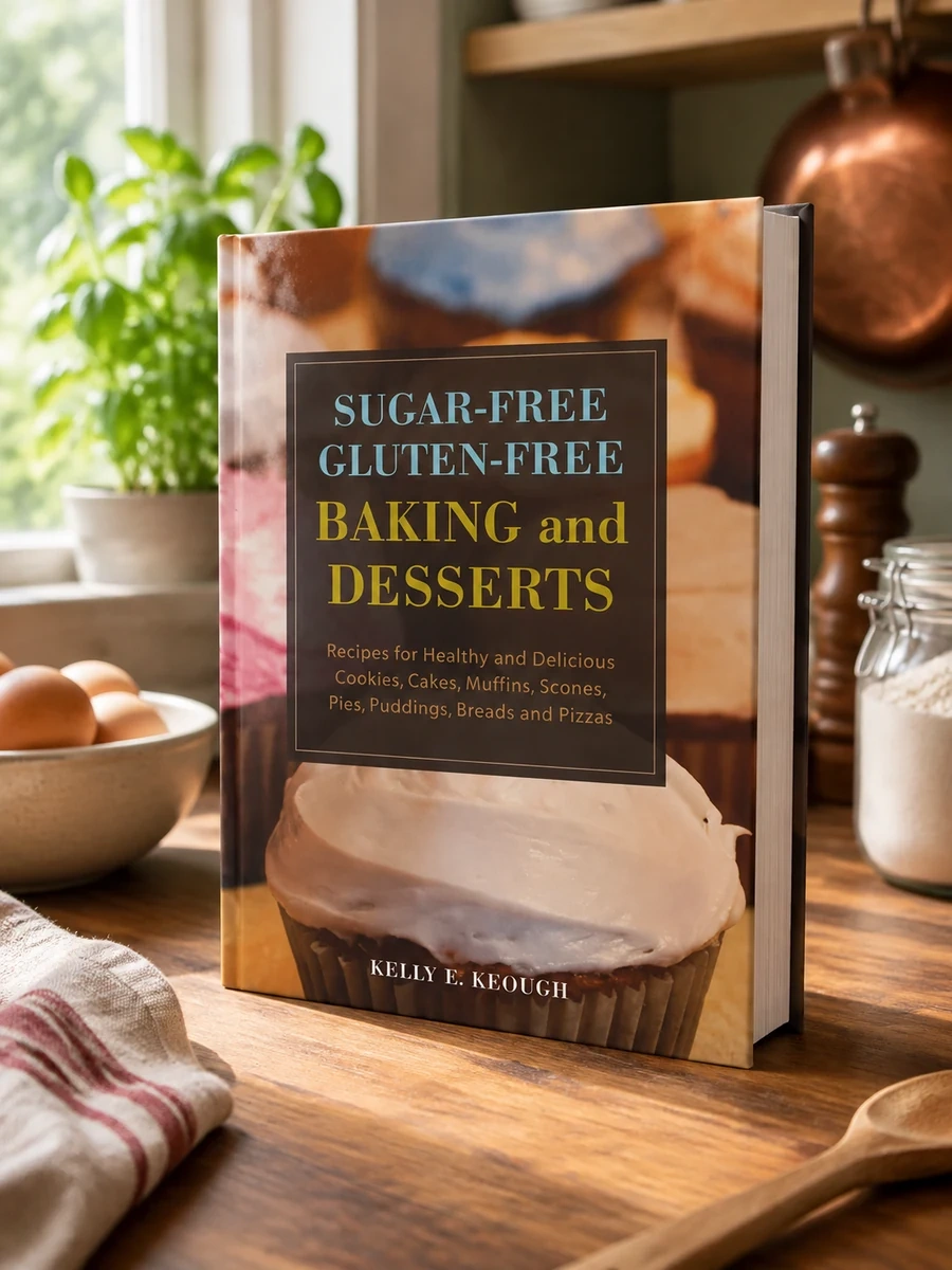 Sugar-Free Gluten-Free Baking and Desserts: Recipes for Healthy and Delicious Cookies, Cakes, Muffins, Scones, Pies, Puddings, Breads and Pizzas
