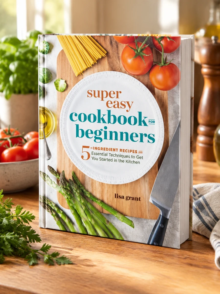 Super Easy Cookbook for Beginners: 5-Ingredient Recipes and Essential Techniques to Get You Started in the Kitchen