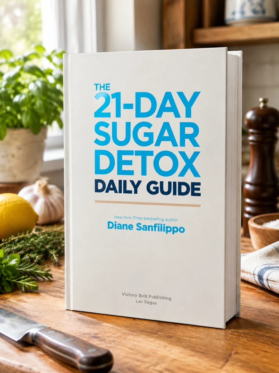 The 21-Day Sugar Detox Daily Guide: A Simplified, Day-By-Day Handbook & Journal to Help You Bust Sugar & Carb Cravings Naturally