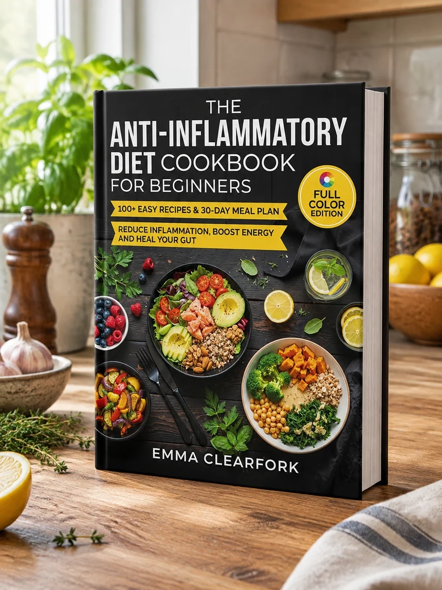 The Anti-Inflammatory Diet Cookbook for Beginners: 100+ Easy Recipes & 30-Day Meal Plan to Reduce Inflammation, Boost Energy and Heal Your Gut (Simple Healthy Diets Series)